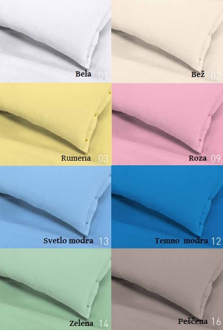 Barvna paleta blaga - 100% topli bombaž FLANELA